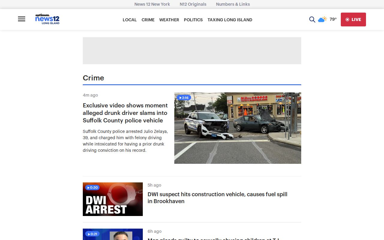 Nassau County crime news source, News 12 Long Island crime section