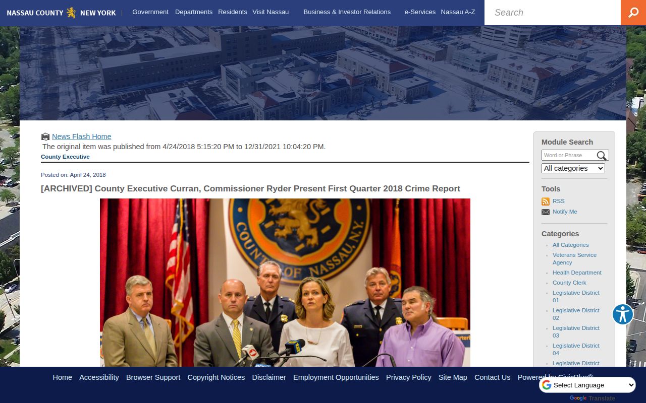 Nassau County historical Mug Shot Monday announcement context